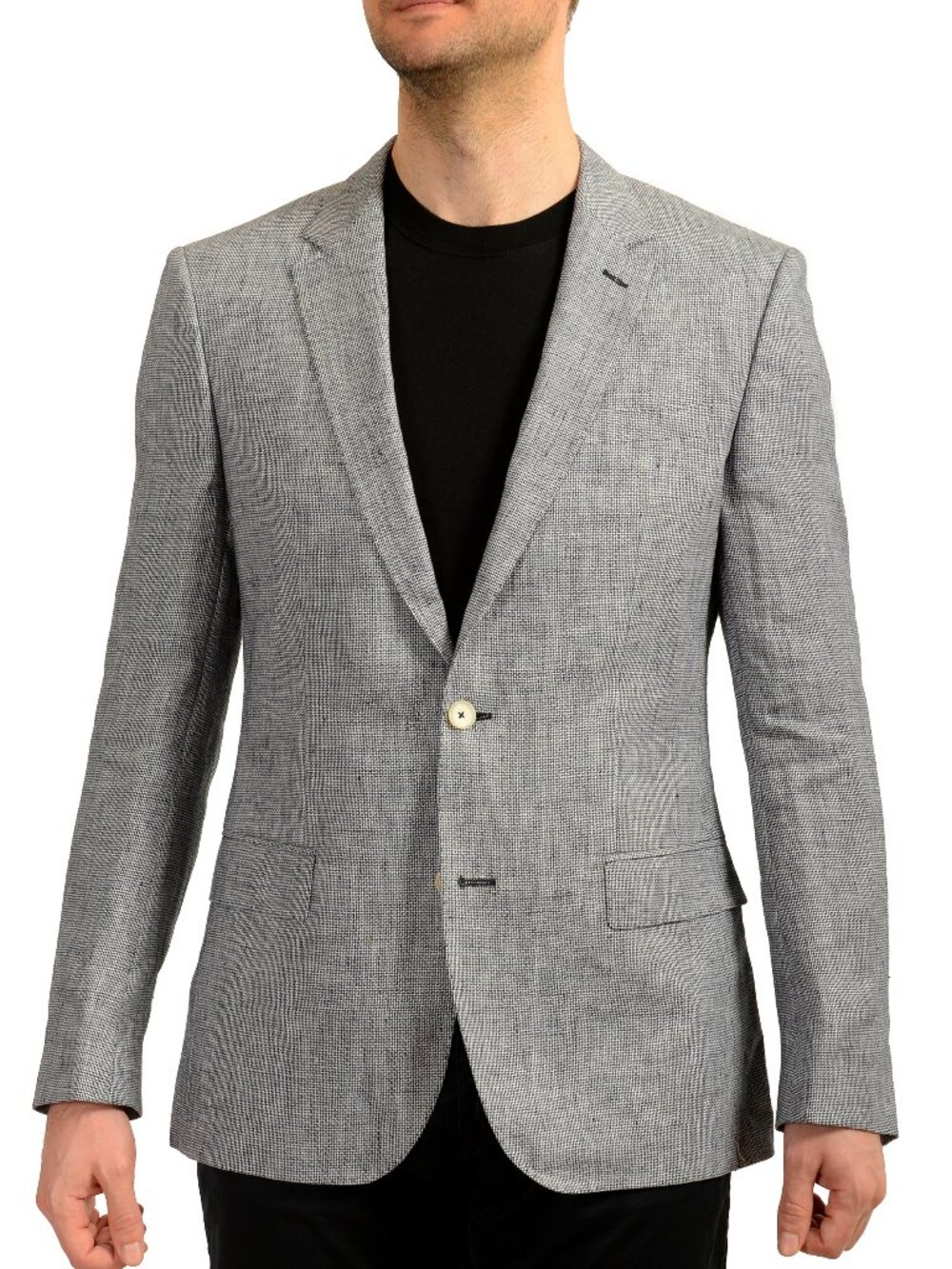 Hugo Boss Men's "Hutch5" 100% Linen Two Button Blazer US 42R IT 52R - Picture 1 of 6